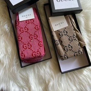Pink Gucci sock